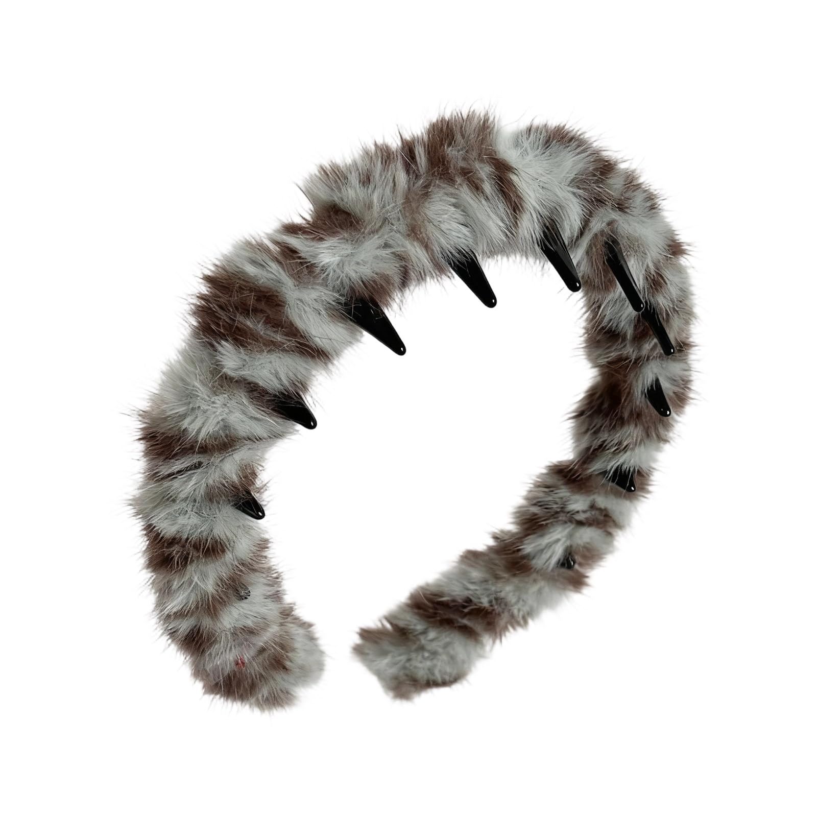 MICFENY Waved Design Fuzzy Headband Nonslip Teeth Grip Lightweight Hairband Fashion Hair Decoration For Daily Use And Sports