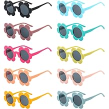 Pibupibu 10 Pack 5.71 Flower Sunglasses Adult Bulk, Fun Cute Flower Glasses for Women Party Favors