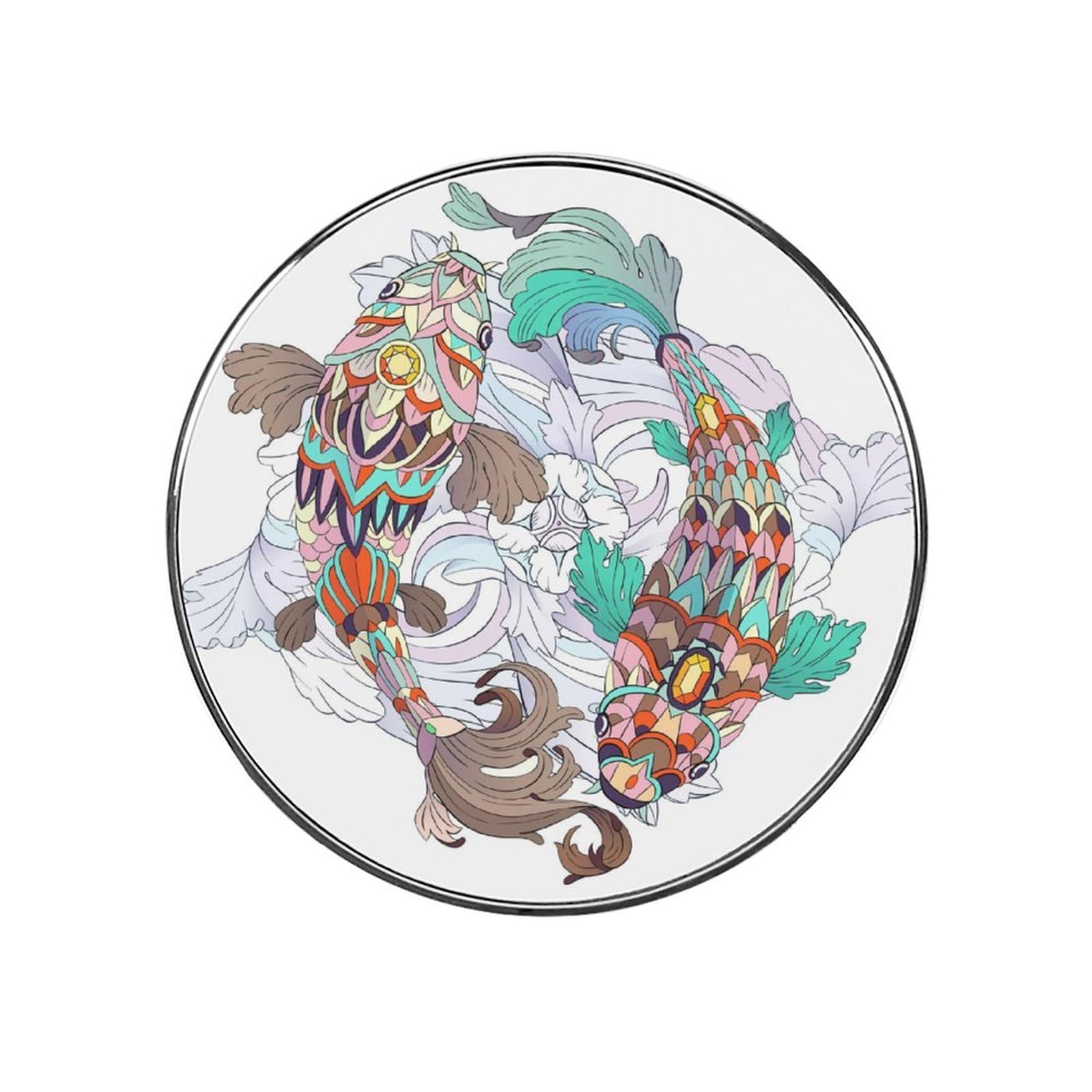 Abstract Fish Alloy Fridge Magnet For Office Cabinet Refrigerator Whiteboard Photo