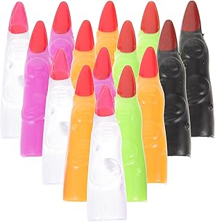 Beavorty 30pcs Halloween Costumes Halloween Fingernails Witch Nails Finger Nails Halloween Fingers Halloween Costume Supplies Masquerade Props Halloween Cosplay Props The Witch Prom Plastic