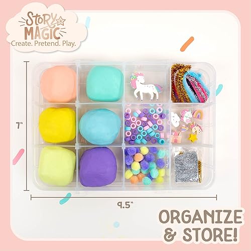 Miniatura 6 de Story Magic Juego sensorial de unicornio arcoíris, desarrolla el desarrollo cognitivo y las habilidades motoras finas, actividades táctiles para