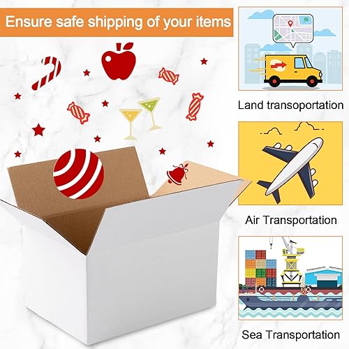 Vista 22 de Yeaqee 72 cajas de envío de cartón corrugado, cajas de envío pequeñas para embalaje, embalaje para mudanzas, pequeñas empresas, almacenamiento