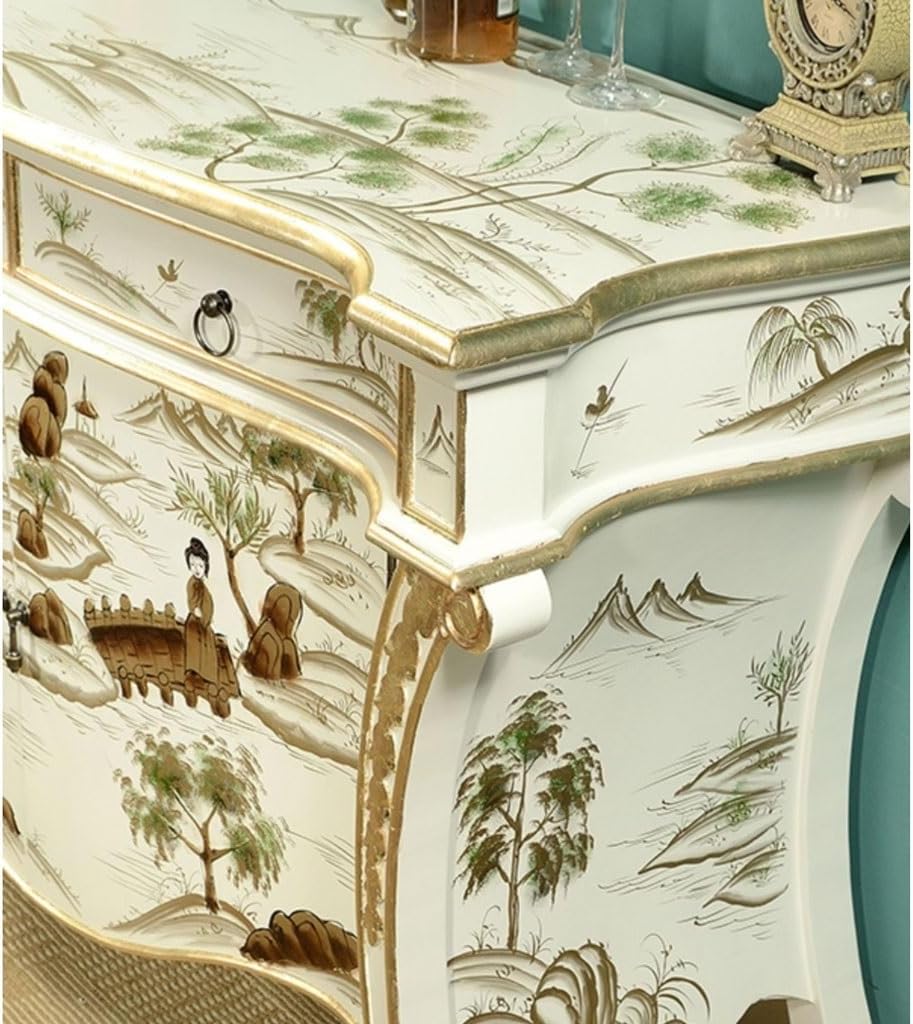 Sideboard Cabinet Chinese Style Entrance Cabinet Living Room Sofa Decoration Light Luxury Storage Sideboard Corridor Shoe Cabinet Sideboard Cabinet with Drawers