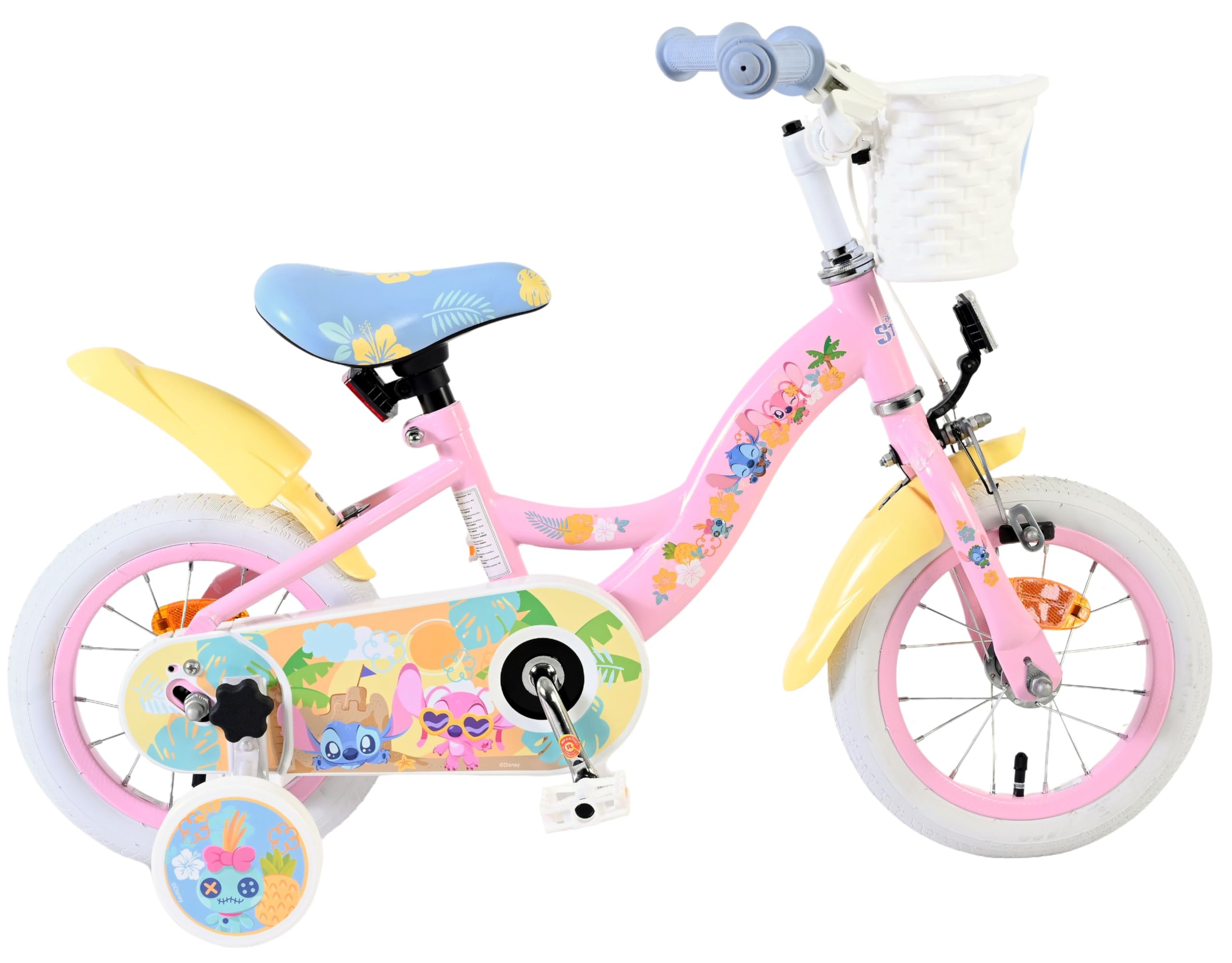 Volare Kinderfahrrad 12, 14, 16 Zoll für Mädchen und Jungen 3–6 Jahre – Offiziell Lizenziert mit Charaktermotiv – Stützräder, Rücktrittbremse und Handbremse