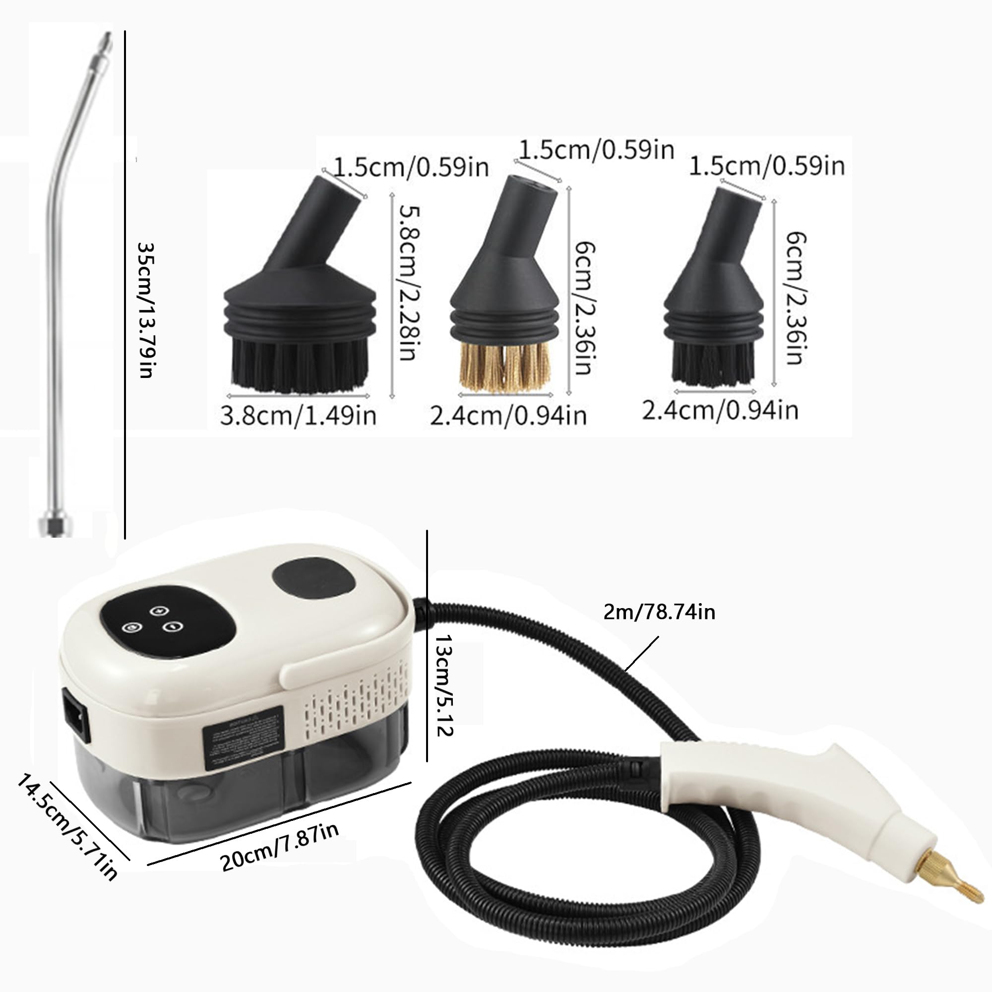 WYFCR Limpiador de vapor de mano de alta presión portátil para cocina, hogar, azulejos, suelo, coche