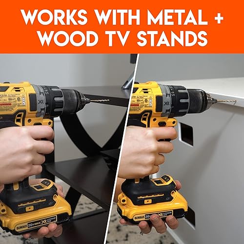 Miniatura 8 de ECHOGEAR Correas de seguridad de TV para televisores grandes – Anclajes anti-punta resistentes para televisores de hasta 90 pulgadas – Seguro a la