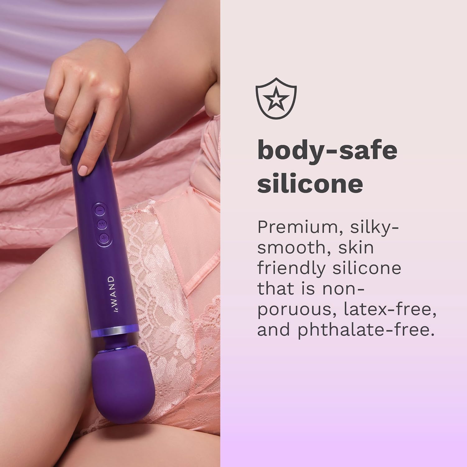 Le Wand Sex Toys Rechargeable Wand Massager for Women, 10 Speed Super Strong Vibrations with 20 Patterns, Clitoral Vibrator, Womens Adult Toy – Purple
