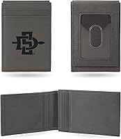 Vista 139 de Cartera de bolsillo frontal grabada con láser NCAA - Compacta/Cómoda/Delgada