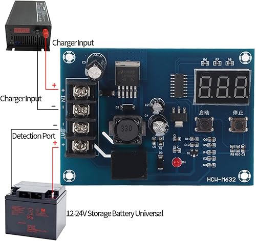 Miniatura 3 de Oumefar Carga de almacenamiento Tablero de control digital Cargador Interruptor de desconexión Carga sobre módulo de descarga para batería de litio