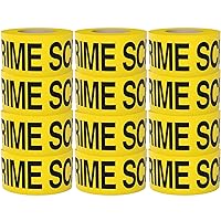 Vista 18 de Cinta amarilla brillante de precaución 3 x 1000 impresa en negro contrastante, 3 pulgadas. Ancha para la máxima legibilidad. Diseño resistente.