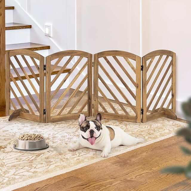 dCee Acacia Wood Freestanding Gate