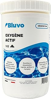 Oxygène Actif Pastilles 20g - 1KG | Désinfectant Eau Spa & Piscine sans Chlore | Traitement Choc & Entretien Longue Durée de l’Eau | Purification & Désinfection Efficaces pour Jacuzzi, Spa et Bassin