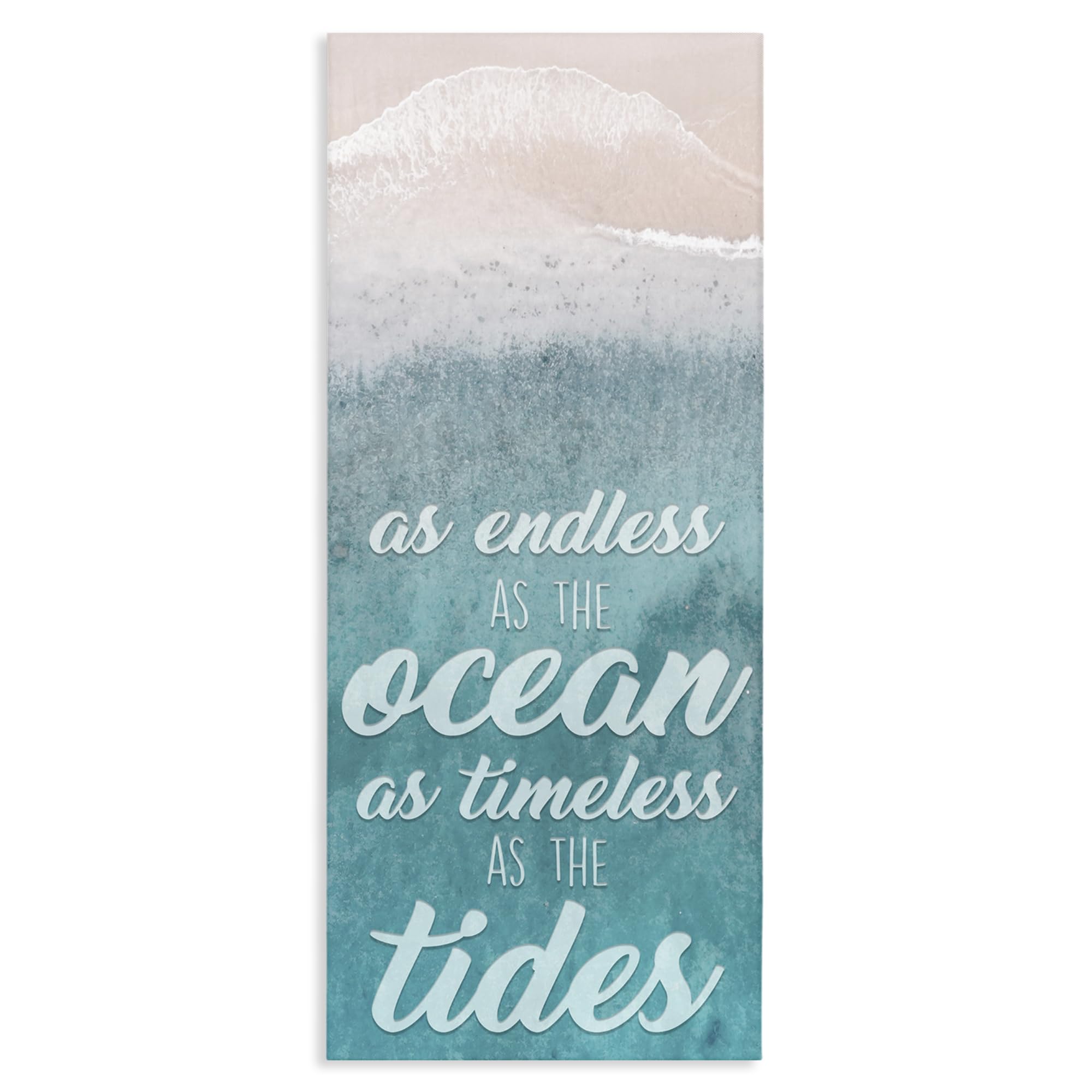 Stupell Industries 'Endless Ocean Timeless Tides', Canvas Art, 13 x 30 Inches, Easy to Hang and Sturdy, Made in USA, by Marcus Prime