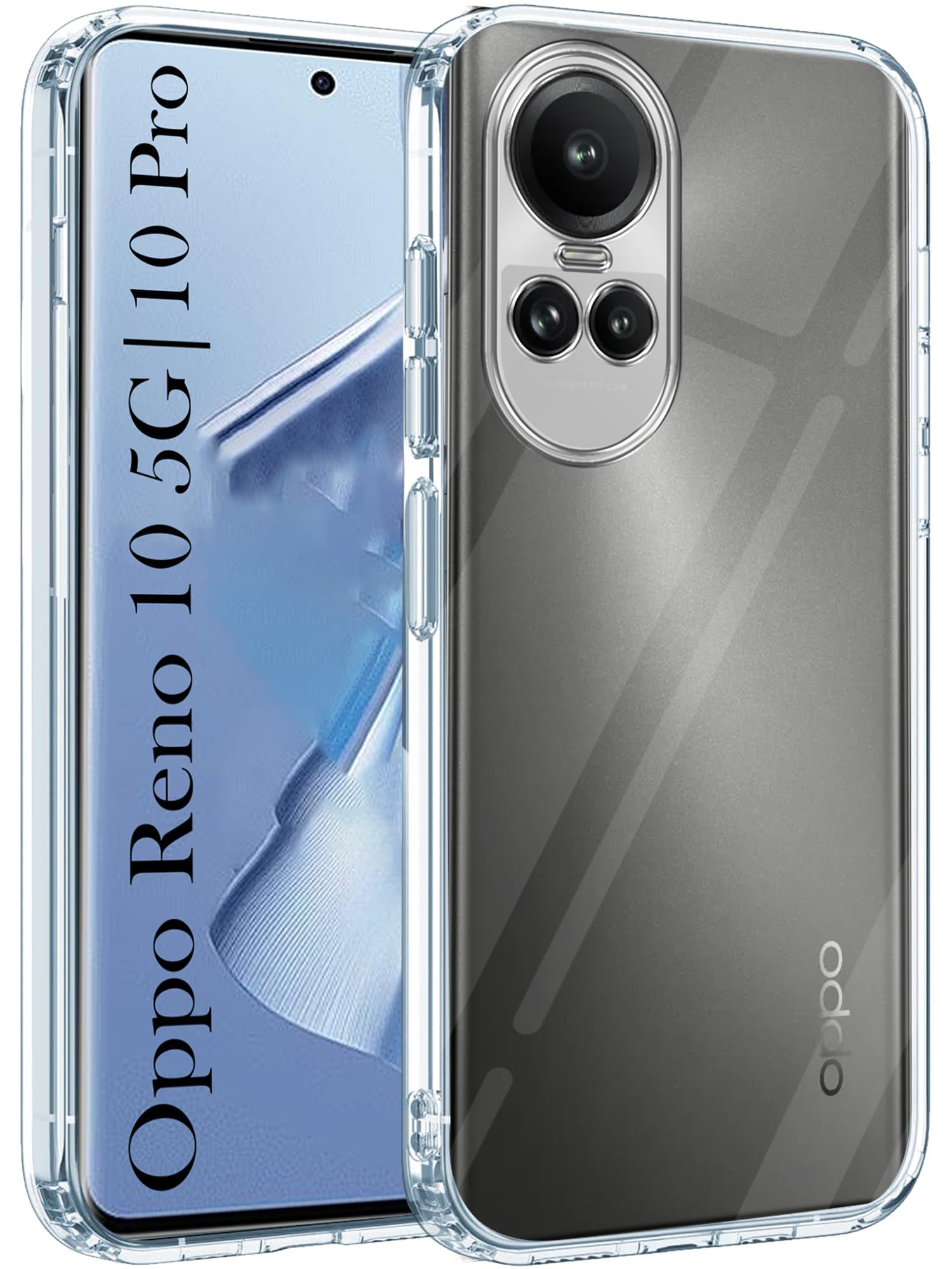 Jkobi Back Cover for Oppo Reno 10 5G | Oppo Reno 10 Pro 5G (Silicone with Camera Protection | Soft and Flexible | Transparent) (B0CP7WVF62) Amazon Price History, Amazon Price Tracker
