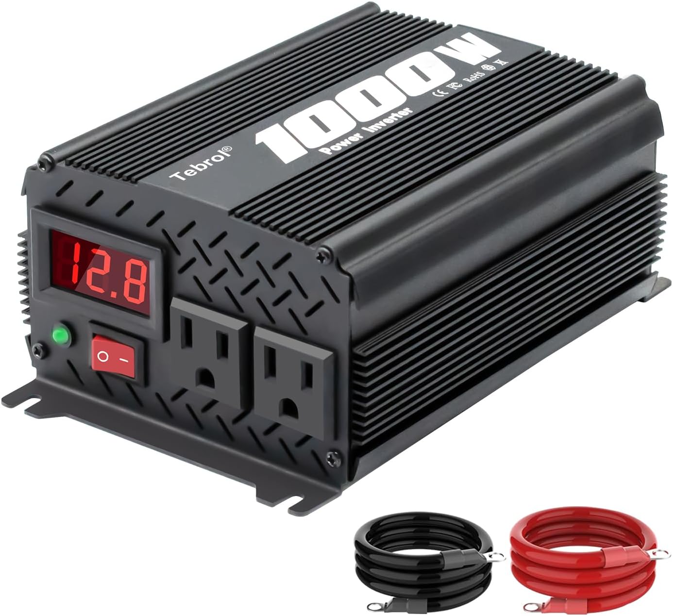 1000W Power Inverter DC 12V to 110V AC Car Inverter with 4.2A Dual USB Car Adapter