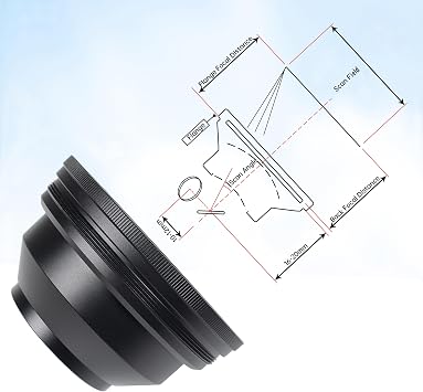 F-Theta Scan Lens 1064nm, 175x175mm FL254mm Focal Length,Optical Focus Lens for Fiber Laser Marking Engraving Machine