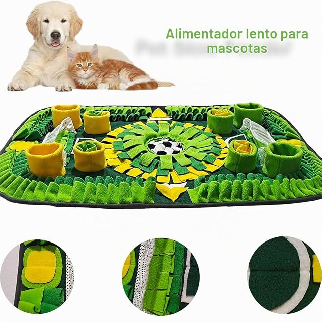Foto 4 de 6 de M&Catree Alfombra Olfativa Perros, 75 * 50cm Snuffle Mat fomenta Las Habilidades Naturale Alfombra…