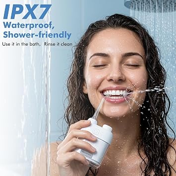 Portable Water Flosser for Travel, Mini Cordless with 3 Pulse Modes