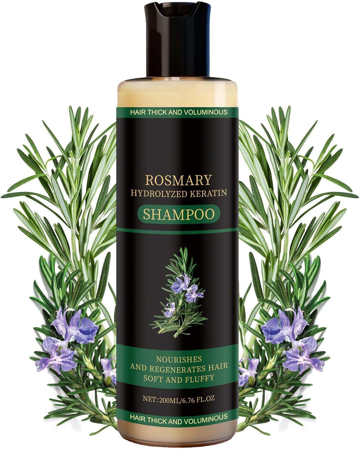 Rosemary Hydrolyzed Keratin Shampoo for Hair Growth (200ml/6.76oz) | For Nourishing Strengthening Hair For Men & Women