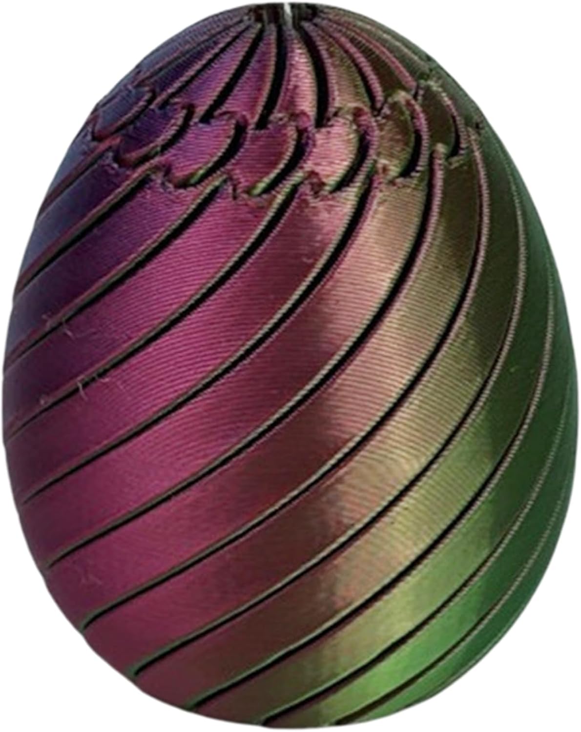 Twisty Fidget Egg, 3D Printed Slippery Egg Fidget,Smooth Rotating Stress Relief Egg Spinner,Rotating Fidget Puzzle Toy for Stress Relief, Colorful Desk Fidget Toy, Easter Party Favors
