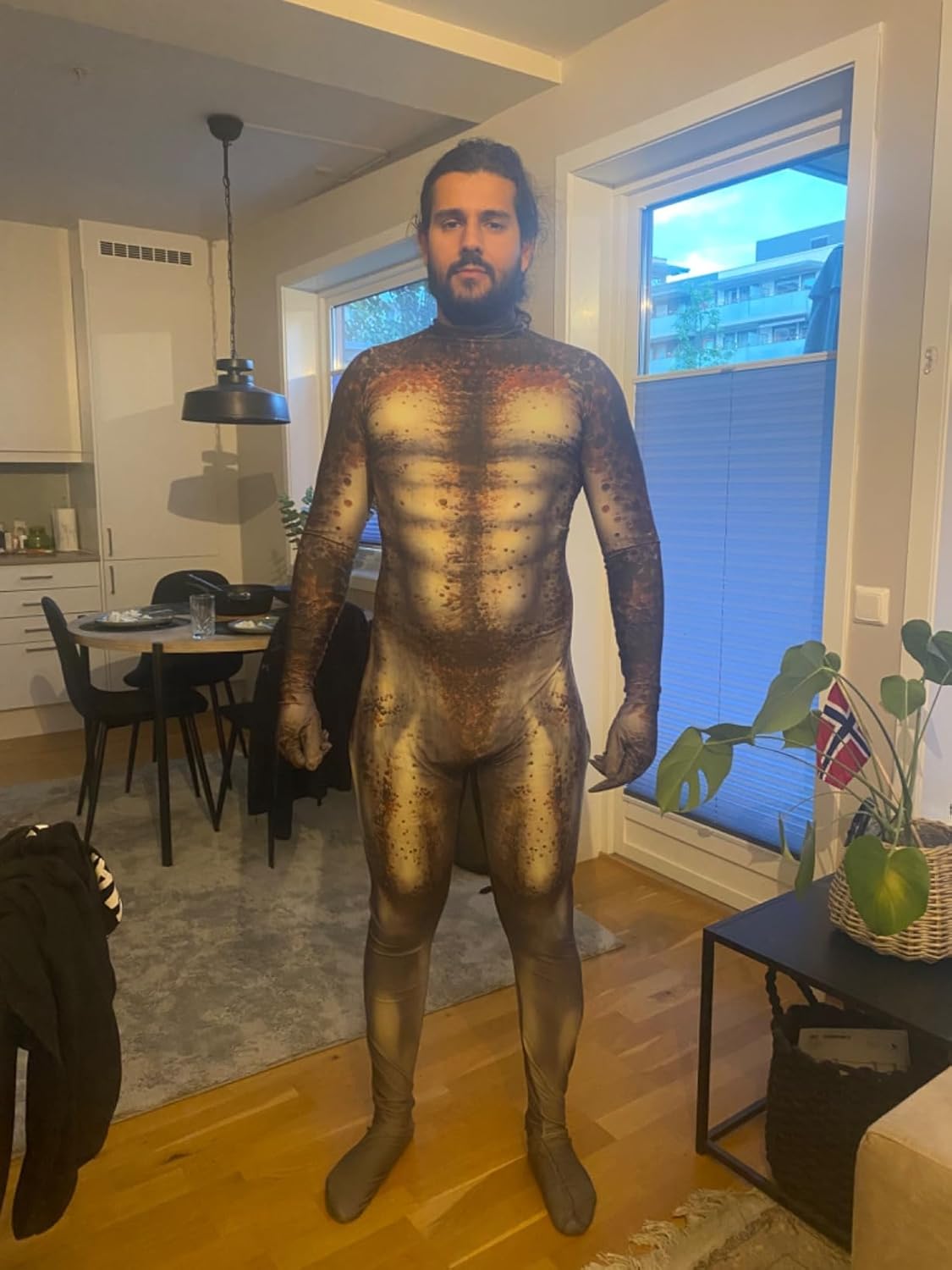 Cosplay Costumes 3D Printed Spandex Zentai Bodysuit Jumpsuits Alien Costume for Adult Kids