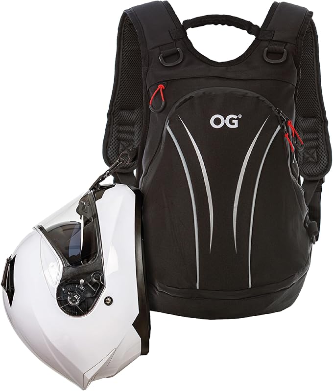 RoadRunner Mochila Moto Impermeable 20L 2 Cascos Bolsillo Antirrobo | Diseño ligero con compartimento para portátil, correa para casco y detalles reflectantes para moto, ciclismo y uso diario.