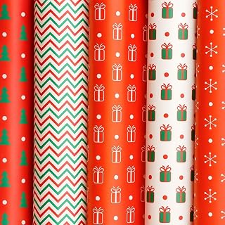 SATYAM KRAFT 5 Pcs Christmas Theme Premium Design Gift Wrapping Paper for Him/Her, gift Packing Sheets Decorative Gift Wra Price In India