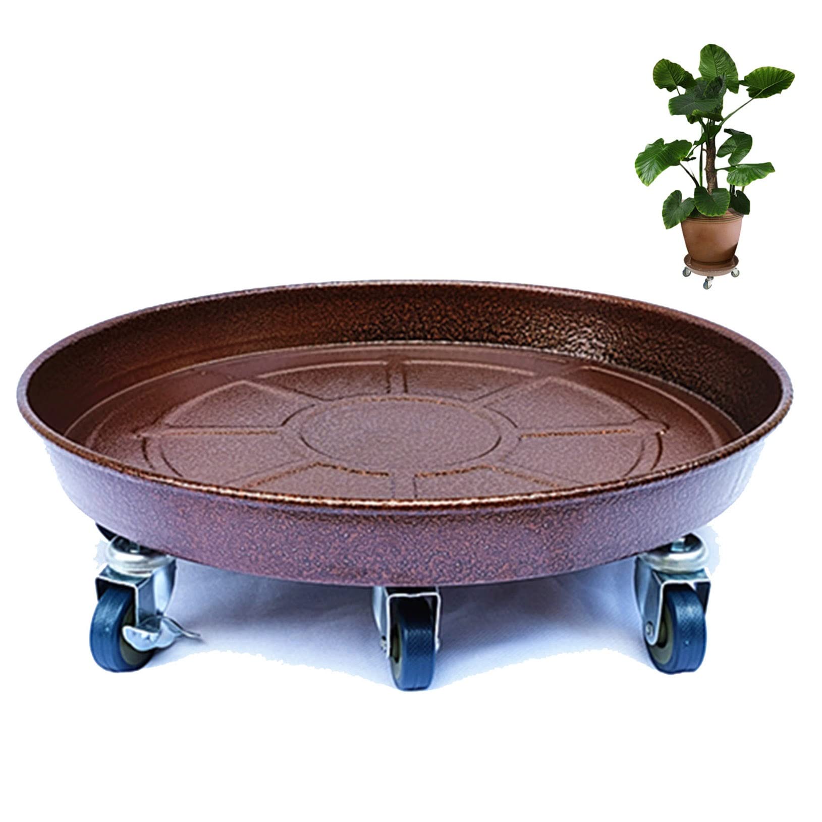 Buy ZYFA 20inch Heavy Duty Pallet Caddy with Wheels Round Rolling Stands with Casters Metal