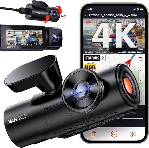 VANTRUE N4 Pro 4K +1080P+1080P 3 Lent STARVIS 2 Sensor Da…