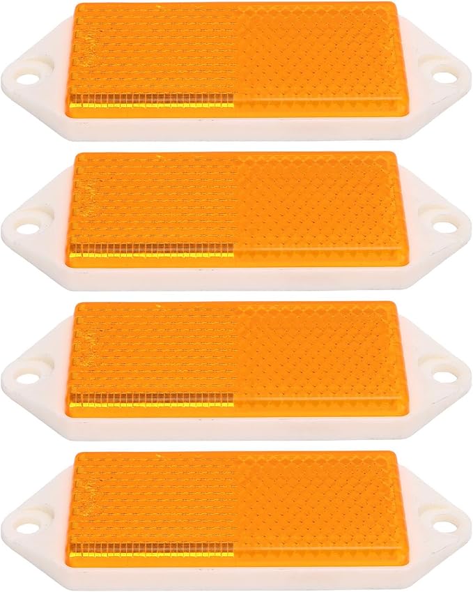 4 Reflectores Rectangulares Para Seguridad Vehicular miniatura 4