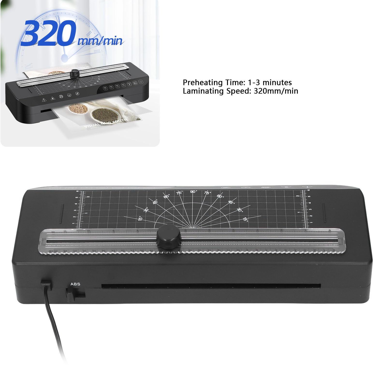 Szybki Kwarcowy Laminator Drutowy z Kluczem do Usuwania Folii, prędkość 320 Mm/min dla Formatu A4 i Poniżej, Niski Poziom Hałasu, Wszechstronny do Laminowania na Zimno i na