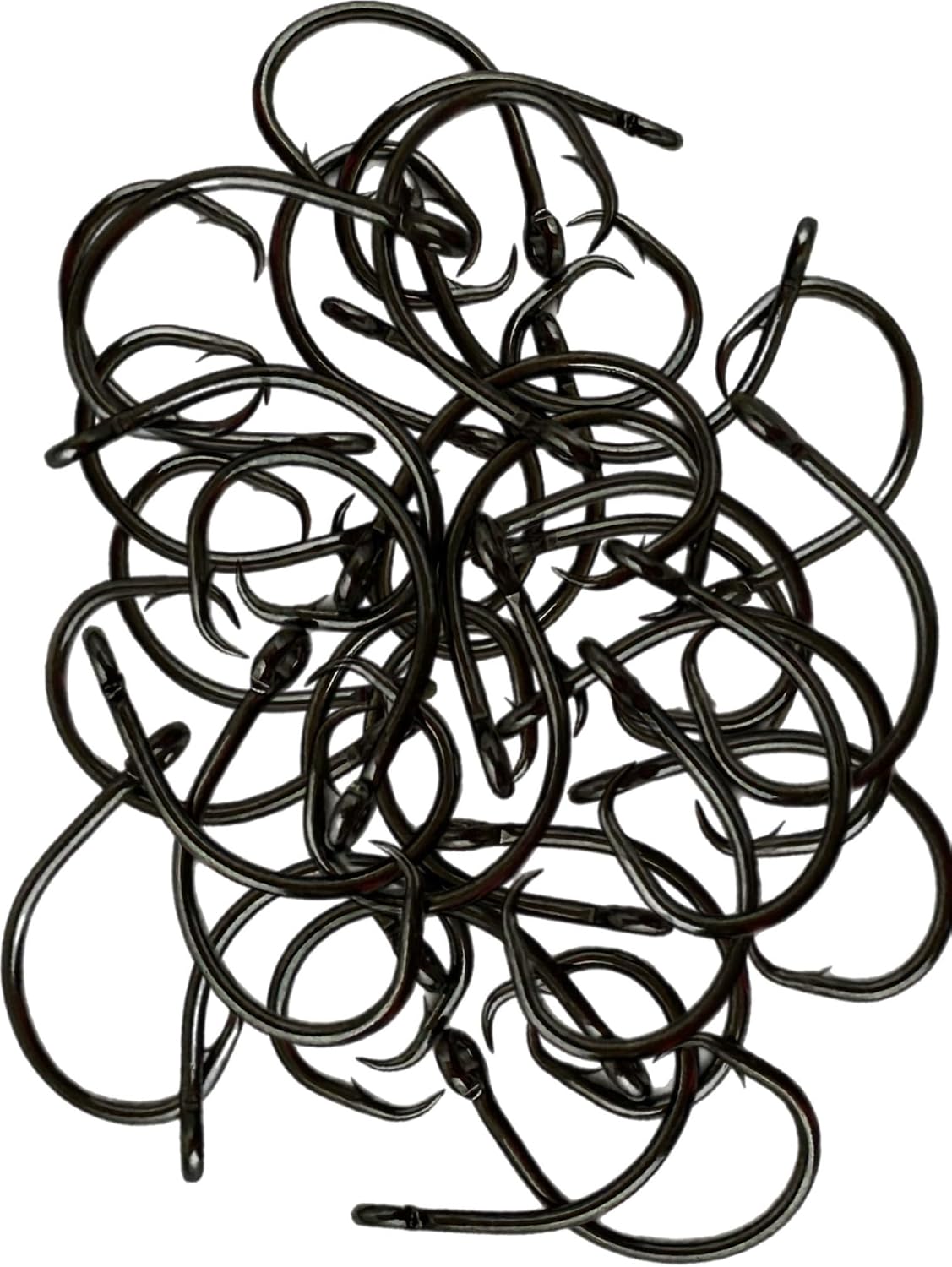 Mustad Demon Perfect Circle 3X Strong 3/0-10/0 - Black Nickel Hook Special Pack 25, 50 or 100 Wide Gap Circle Hooks Designed for Big Fish on Rod & Reel, Jug Lines or Trotline Hooks