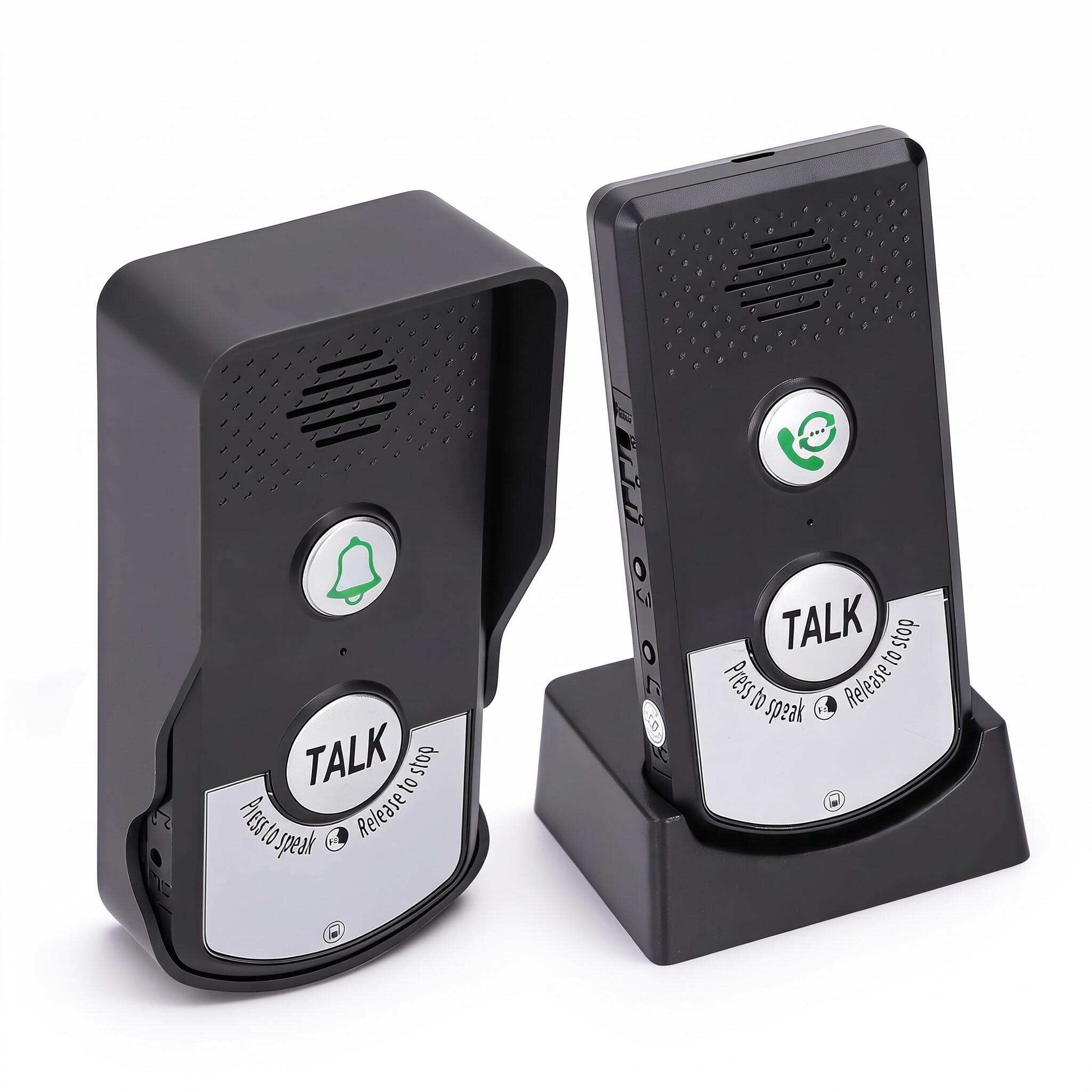 Sonnette D'Interphone sans Fil, Interphone Vocal à 2 Voies, Interphone sans Fil ABS, unité de Système de Sonnette 410 à 490 MHz, Interphone étanche, Interphone Domestique