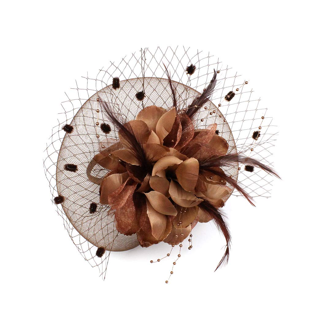 Sombrero de boda, para fiesta de té, sombrero de iglesia, sombrero de Sinamay, sombrero floral para mujeres y niñas