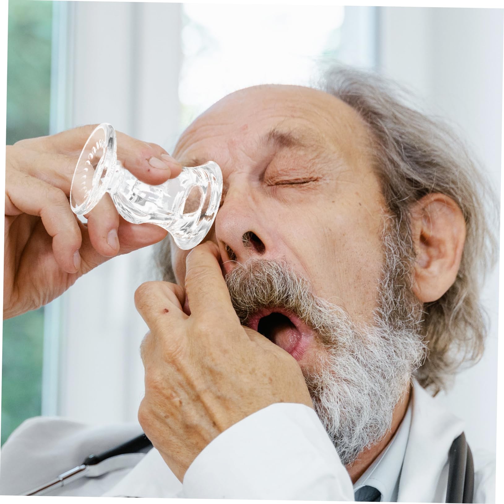 TOPBATHY 3 Sätze Augenspülbecher Reisen Waschen Wassergläser Tragbarer Augenbadbecher Tragbare Augenspülung Tasse Reise-augenmuscheln Augenmuscheln Zur Augenspülung Glas 2 Stück * 3