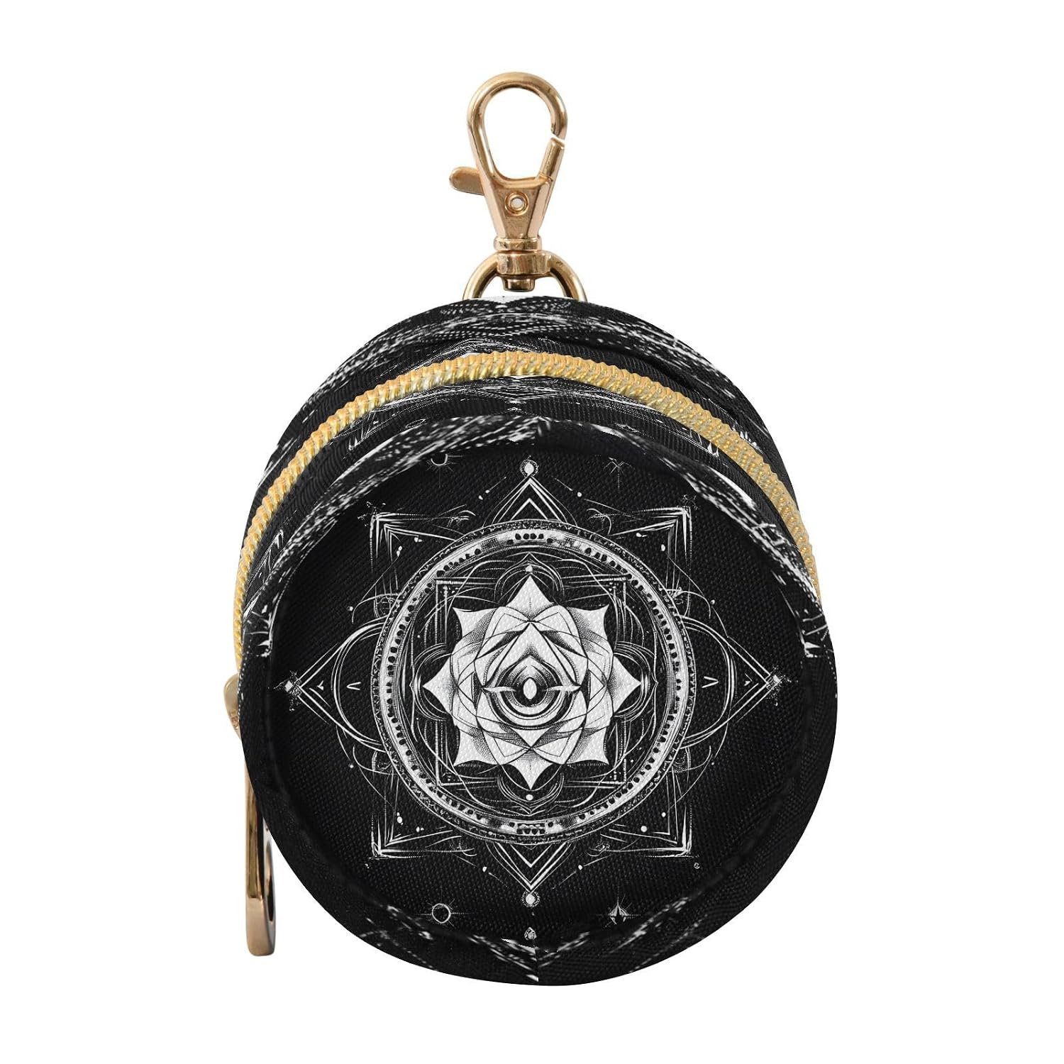 Kigai Mysterious Geometric Pacifier Holder Case, Pacifier Storage Case for Diaper Bag, Portable Pacifier Holder for Newborn Baby Boy Girl