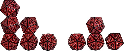 Vista 48 de SmartDealsPro Paquete de 10 dados poliédricos D20 de 20 caras para juego de mesa DND RPG MTG (mezcla de colores)
