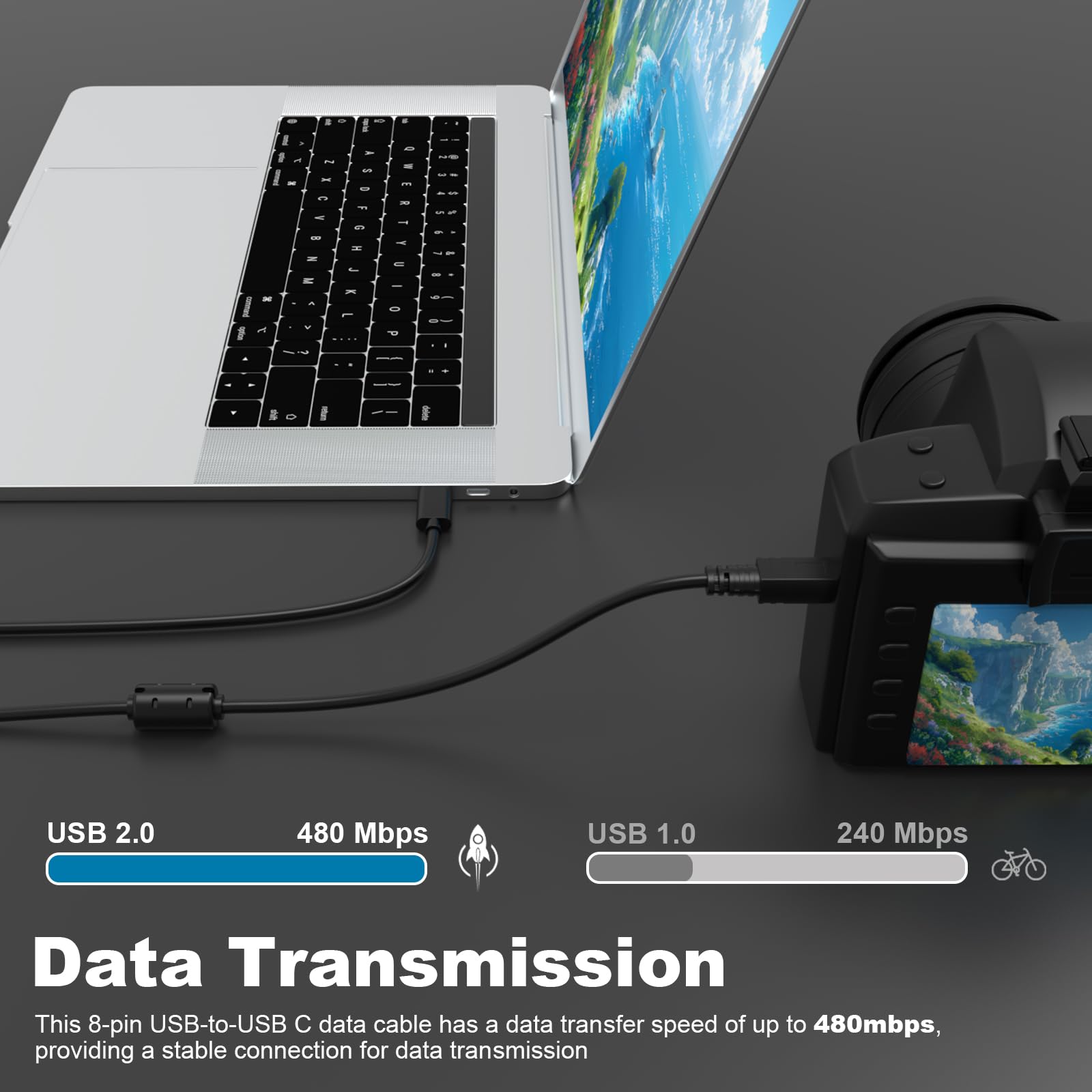 Amazon.co.jp: Alitumao 交換用 UC-E6 UC-E16 UC-E17 USBケーブル 写真