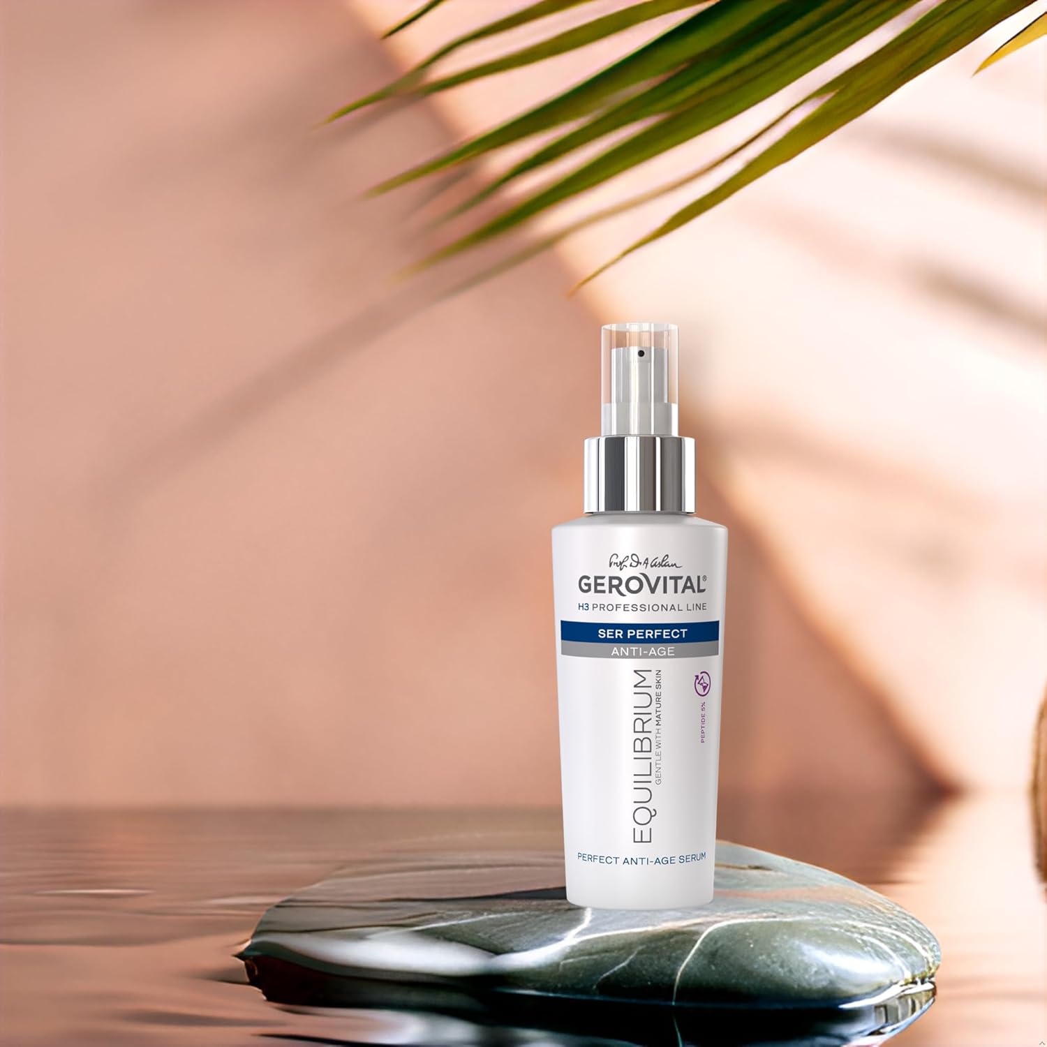 Gerovital EQUILIBRIUM Perfect Anti-Aging Serum with Peptide 5% | Intensive Treatment for Mature, Dry and Wrinkled Skin | Professional Product, 100 ml - Image 6