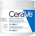 CeraVe Moisturizing Crème, visage quotidien, mains, & Hydratant pour crème corporelle pour peau sèche avec acide hyaluronique et céramides pour les femmes et les hommes. Peau sensible, sans huile, non comédogène, sans parfum, 539 Grams