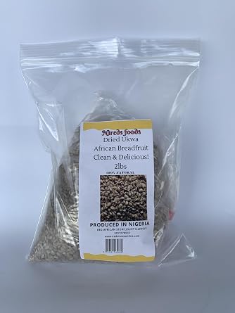 Nireds Foods Dried Ukwa African BreadFruit Clean and Delicious 2lbs