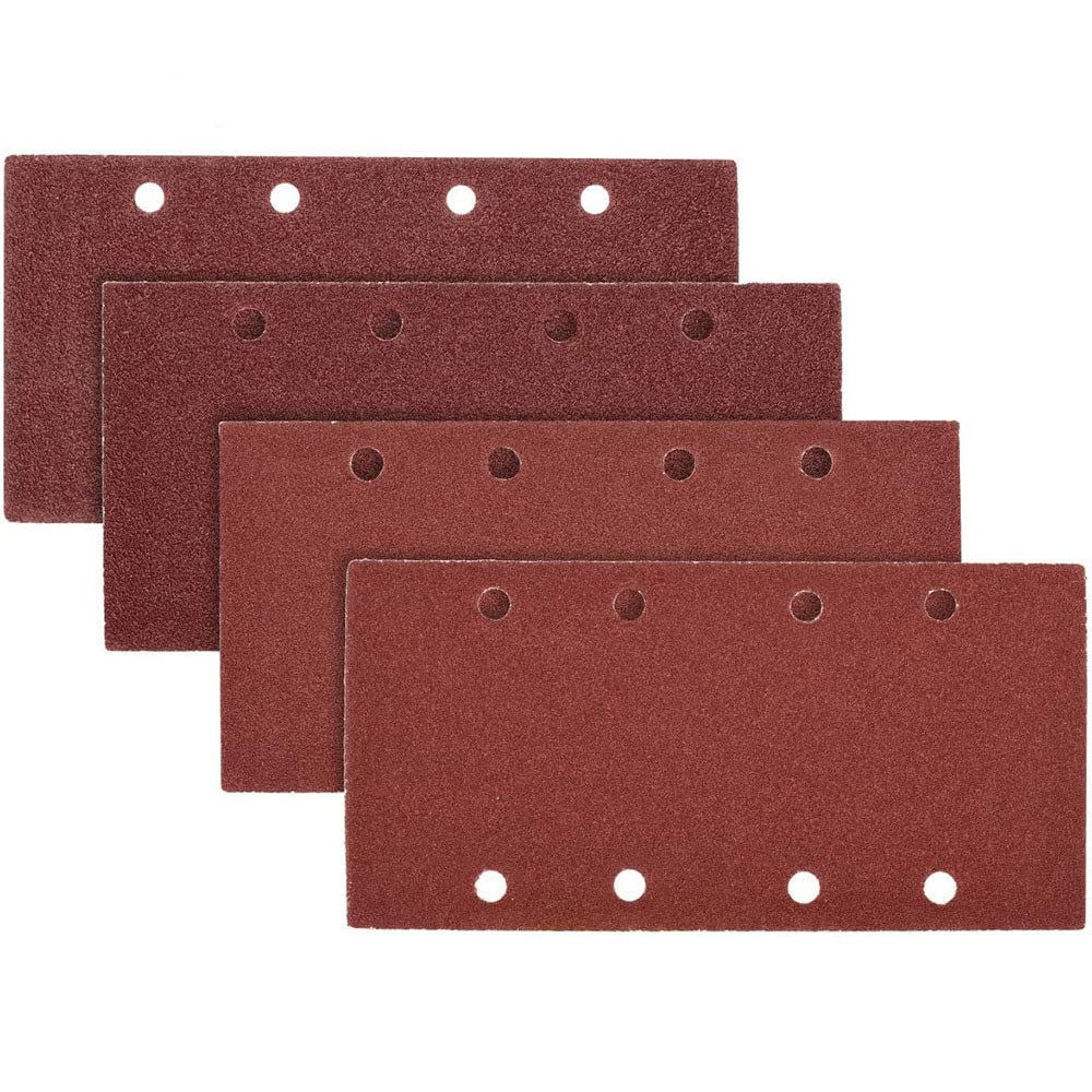 10 PZ 93x185mm Carta Vetrata Quadrata Grana Floccaggio Carta Vetrata Disco a Forma Speciale Pietra Abrasiva Smerigliatrice di Vetro Per Strumenti di Lucidatura del Legno, grana 60