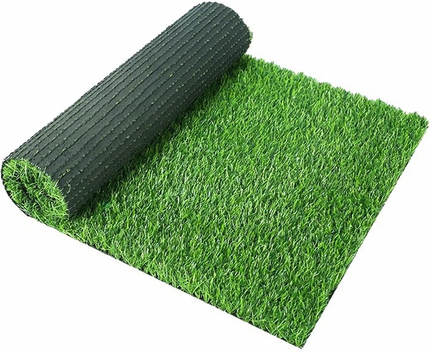 Pack of 1 / Size: 2 X 6 FEE/Artificial Grass, 25MM High Density Artificial Grass Mat Carpet for Balcony, Garden, Natural Fresh Looking Green Grass Carpet, Natural Green-image-1