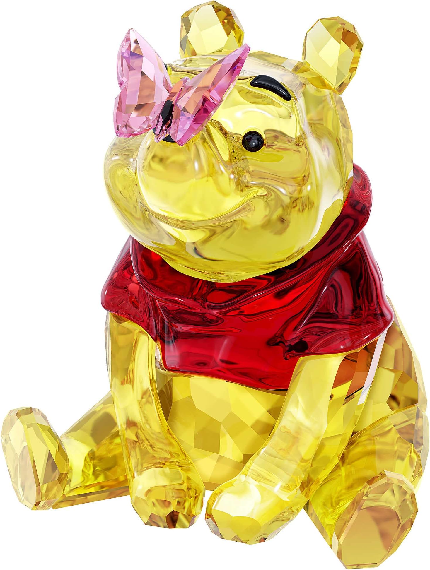 Swarovski Winnie the Pooh with Butterfly, Crystal, Multicoloured, 6.5 x 5.6 x 5.5 cm