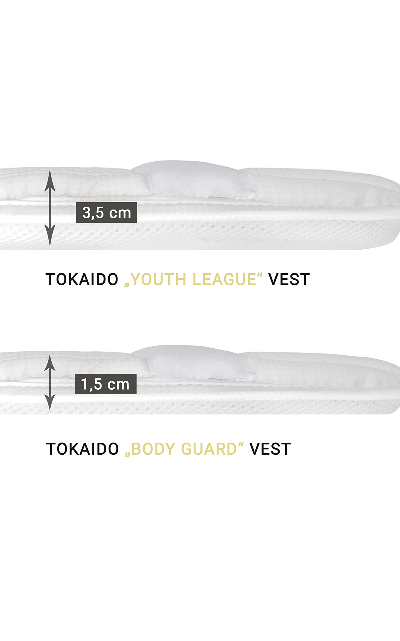 Tokaido Unisex Jugend Youth League Karate Schutzweste, weiß