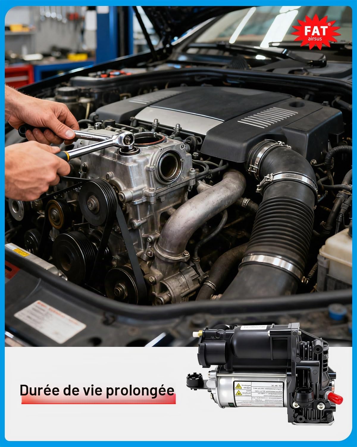 2213201704 W221 Pompe de compresseur de suspension d'air compatible avec Mercedes Classe S SL550 2213200904 2213201604 0025427619 2005-2013