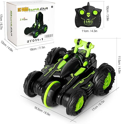 Miniatura 6 de KULARIWORLD Auto a control remoto para niños a escala 118 recargable a control remoto juguetes regalos para niños de alta velocidad con faros azul