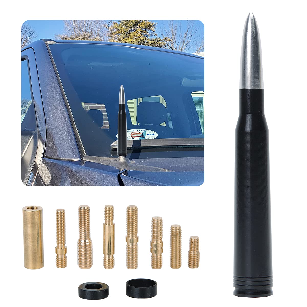 Buy Bullet Antenna Car Vehicle Truck Replacement Antenna Compatible