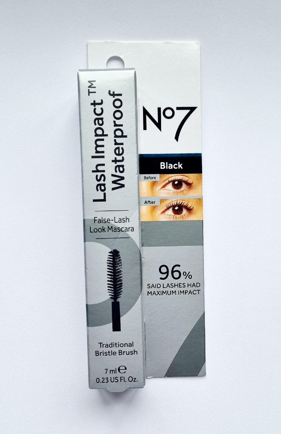 No7Lash Impact Waterproof - BLACK - 7ml - updated packaging