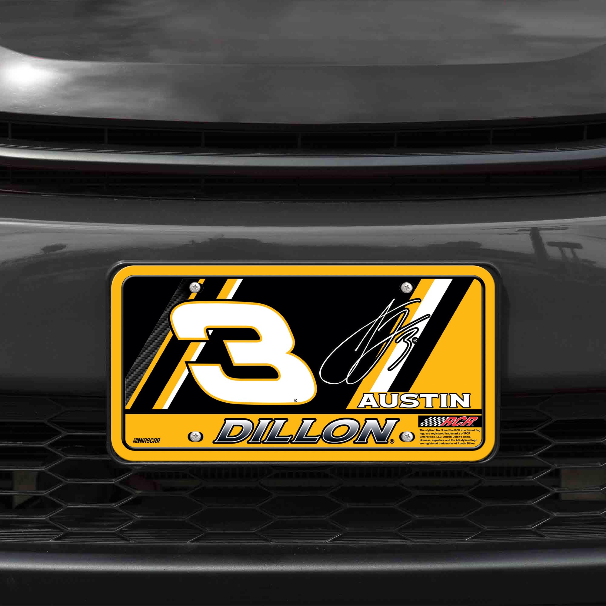 Rico Industries NASCAR Racing Austin Dillon Auto-Anhänger aus Metall, 15,2 x 30,5 cm, ideal für LKW/Auto/SUV